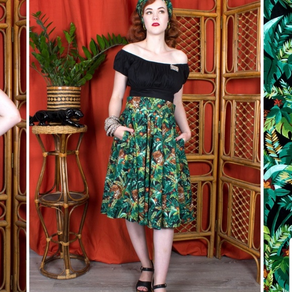 The Oblong Box Shop Dresses & Skirts - The Oblong Box Shop Lounging Leopard Skirt 2XL